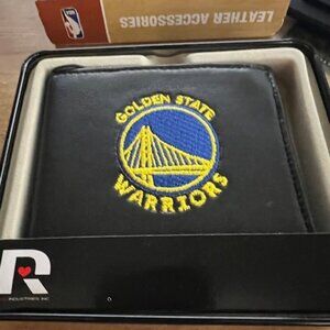 Rico Industries NBA Golden State Warriors Embroidered Leather Billfold Wallet
